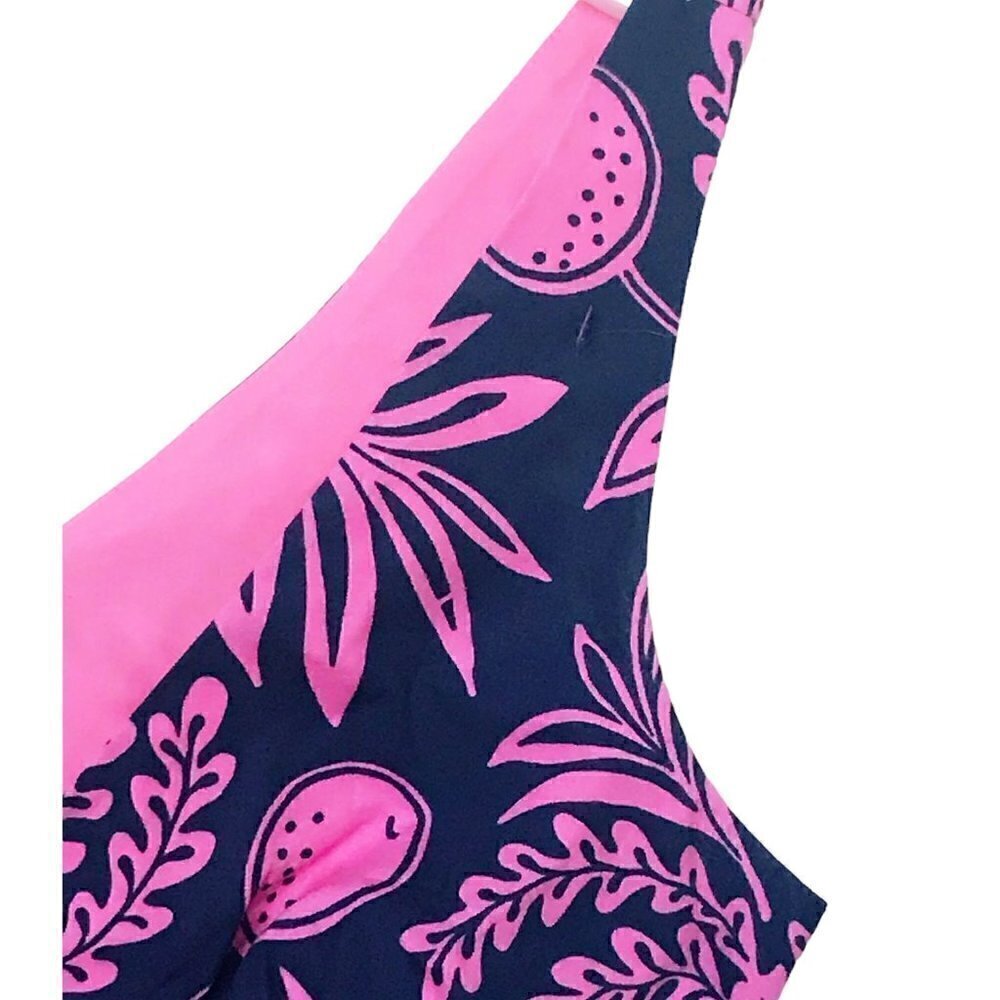 Lilly Pulitzer navy/ pink pineapple print top, 0 - Picture 8 of 11